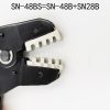 Crimper for open barrel terminals