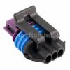 Delphi 3 pin connector GT 150 purple