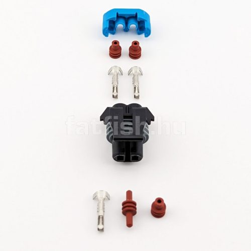 Delphi 2 pin connector Metri-Pack 150 male black