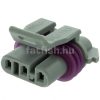 Delphi 3 pin connector Metri-Pack 150 #1