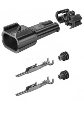 Delphi 2 pin connector Metri-Pack 280 female