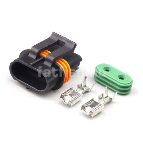 Delphi 2 pin connector Metri-Pack 630 male