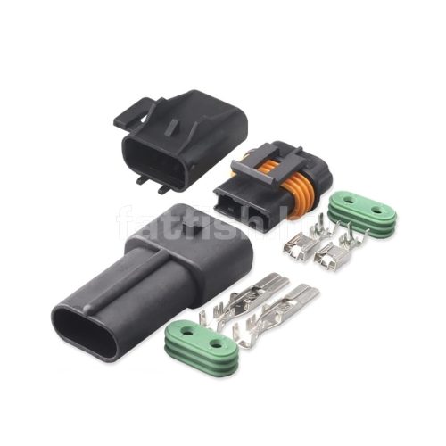 Delphi 2 pin connector Metri-Pack 630 female