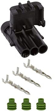 Delphi 3 lábú csatlakozó Weather-Pack anya