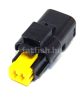 FCI 2 pin SICMA connector black-yellow female