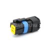 FCI 2 pin SICMA connector black-yellow female