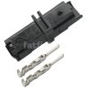 FCI 2 pin SICMA connector black-yellow male