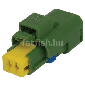 FCI 2 pin SICMA connector green-yellow female