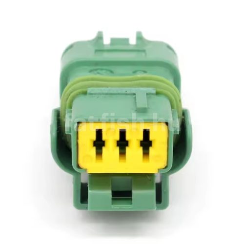FCI 3 pin connector green