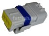 FCI 3 pin connector grey