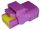 FCI 3 pin connector purple