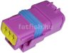 FCI 3 pin connector purple