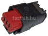 FCI 3 pin connector red