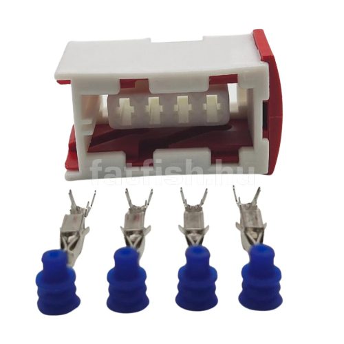 JPT 4 lábú csatlakozó anya csúszó rögzítős fehér