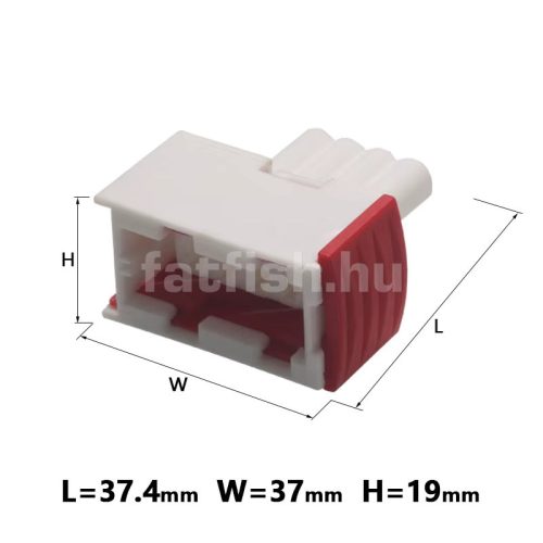 JPT 4 lábú csatlakozó anya csúszó rögzítős fehér