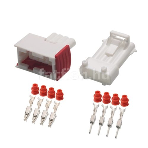 JPT 4 lábú csatlakozó anya csúszó rögzítős fehér