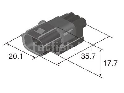 Sumitomo 3 pin connector male 6188-4775
