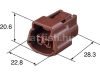 Sumitomo 2 pin connector 6189-0774