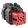 TE AmpSeal 6 pin connector red