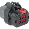 TE AmpSeal 6 pin connector red