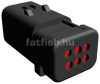 TE AmpSeal 6 pin connector red female