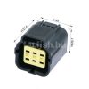 TE Econoseal 6 pin connector female