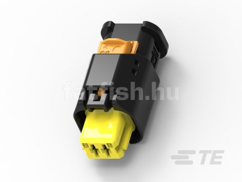 TE Sensor Flat 2 lábú csatlakozó sárga