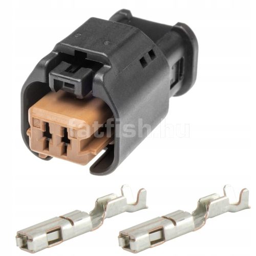 TE Sensor Flat 2 lábú csatlakozó barna