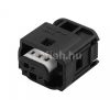 TE MQS 3 pin connector black-white