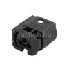 TE MQS 3 pin connector black-white