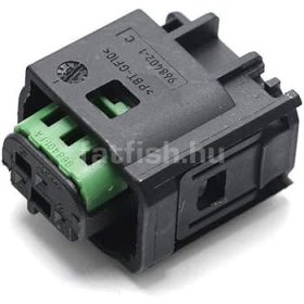 TE MQS 3 pin connector black-green