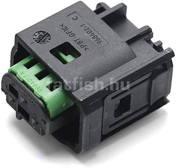 TE MQS 3 pin connector black-green