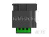 TE MQS 3 pin connector black-green