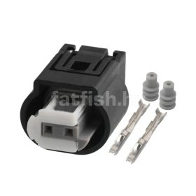 TE MQS 2 pin connector white