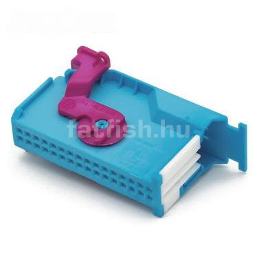 TE MQS 32 pin connector blue