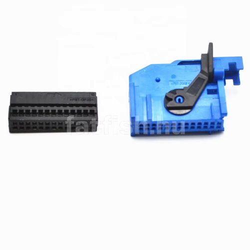 TE MQS 26 pin connector blue
