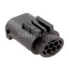 TE MQS 6 pin connector male