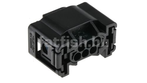 TE MQS 6 pin connector black