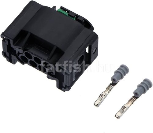 TE MQS 6 pin connector black