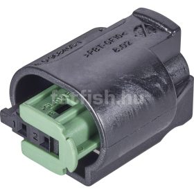 TE MQS 2 pin connector green