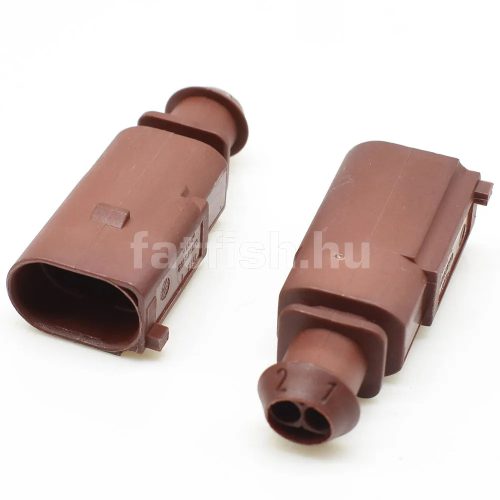 VW 1.5 Selaed 2 pin connector male brown