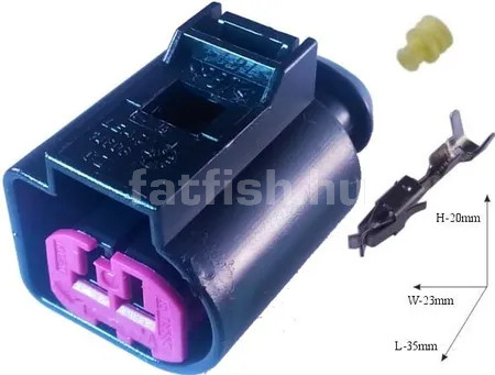 VW 2.8 Selaed 2 pin connector female Alternator