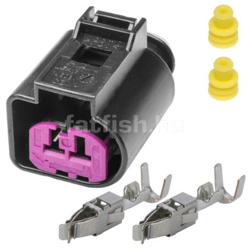 VW 2.8 Selaed 2 pin connector female Alternator