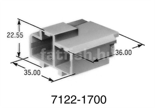 Yazaki 10 pin connector 7122-1700 female
