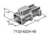 Yazaki 2 pin connector male 7122-6224-40