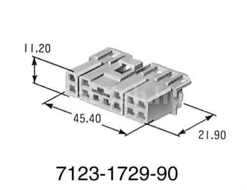 Yazaki 12 pin connector 7123-1729-90 female