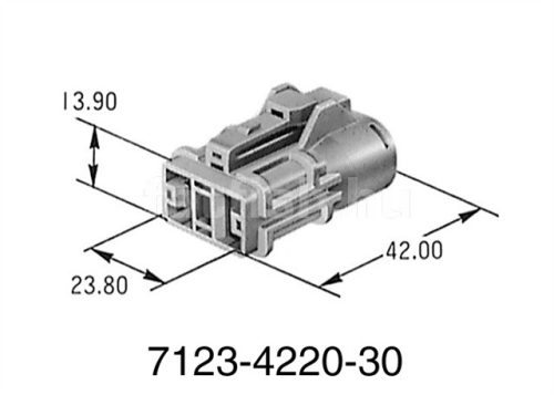 Yazaki 2 pin connector 7123-4220-30