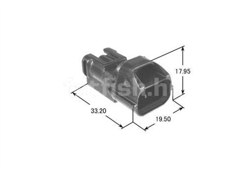 Yazaki 3 pin connector 7182-8730-30