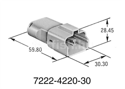 Yazaki 2 pin connector 7222-4220-30