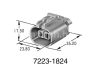 Yazaki 2 pin connector 7223-1824-40